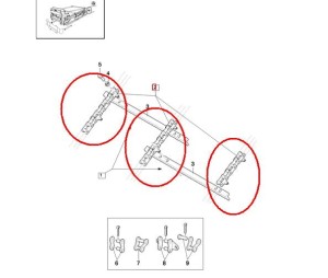 ŁAŃCUCH PRZENOŚNIKA POCHYŁEGO NEW HOLLAND CASE 84021366