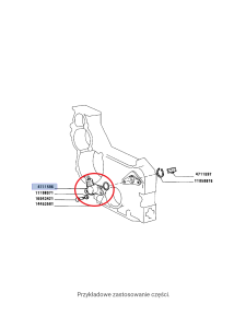 Napęd licznika motogodzin New Holland CNH 4711596