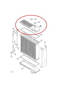 ZBIORNIK POKRYWA GÓRNA CHŁODNICY CASE CNH 175161A1