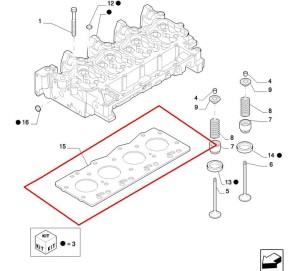 USZCZELKA GŁOWICY NEW HOLLAND CASE STEYR 2830920
