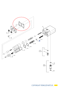 Uszczelka zaworu hamulcowego New Holland CASE CNH 403356A1 - 87774331