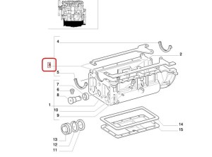 USZCZELKA MISKI OLEJOWEJ GÓRNA NEW HOLLAND CASE 1940143