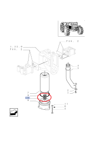 SPRĘŻYNA FILTRA NEW HOLLAND CNH 5148745