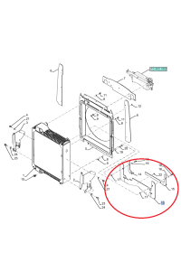 Osłona chłodnicy New Holland CASE CNH 84540600