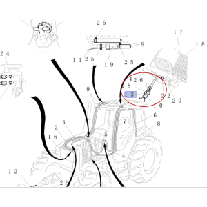 CZUJNIK CIŚNIENIA KLIMATYZACJI NEW HOLLAND CNH 86508371