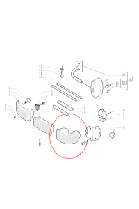 LAMPA PRZEDNIA LEWA DO TRAKTORA CASE CNH 87455684