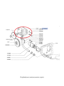 Pompa oleju silnika New Holland CNH 5135305