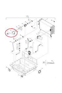 ZESTAW NAPRAWCZY ZAWORU CIEPŁO/ZIMNO NEW HOLLAND CNH 47644646 - 87775552 - 427356A1 - 427352A1 - 322988A1