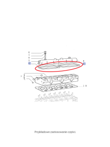 Uszczelka pokrywy zaworów New Holland CNH 8829321