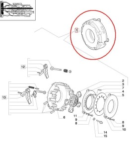 SPRZĘGŁO NEW HOLLAND CASE 84353940 - 5097927 - 47583384