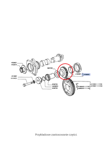 Koło zębate napędu - pośrednie - New Holland CNH 4766826