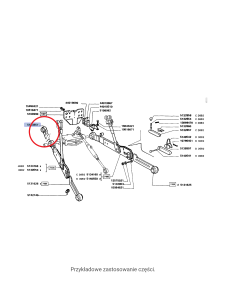 Końcówka cięgła dolnego New Holland CNH 5133857