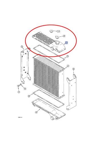 PerkozParts.pl - ZBIORNIK POKRYWA GÓRNA CHŁODNICY CASE CNH 175161A1