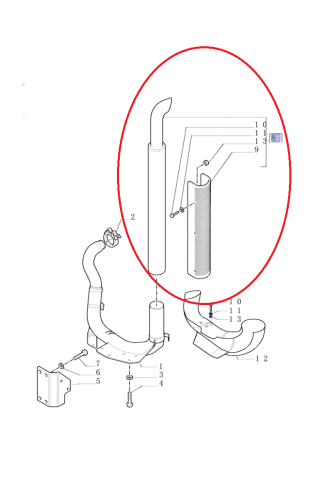 PerkozParts.pl - TŁUMIK CASE CNH 82027844 - 82027843 - 82027842 - 82027845