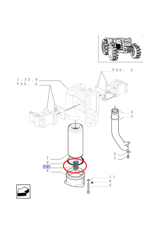 PerkozParts.pl - SPRĘŻYNA FILTRA NEW HOLLAND CNH 5148745