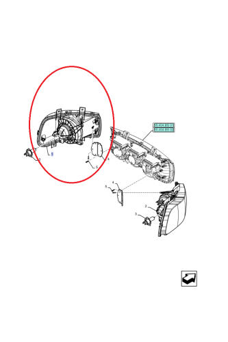 PerkozParts.pl - REFLEKTOR PRZEDNI LEWY NEW HOLLAND CNH 87455673
