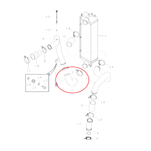 PerkozParts.pl - Kolanko intercoolera 87402613 - 84171997