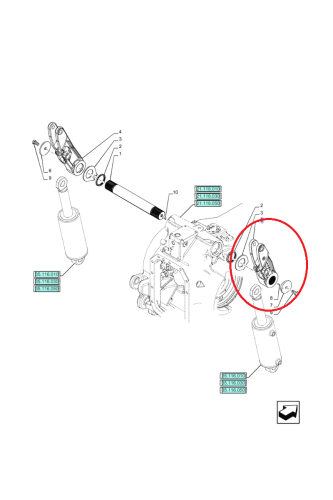 PerkozParts.pl - RAMIĘ PODNOŚNIKA PRAWE NEW HOLLAND CNH 48041576