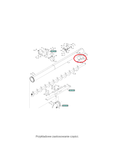 Osłona rury wysypu New Holland CNH 84469454 - PerkozParts.pl - 1