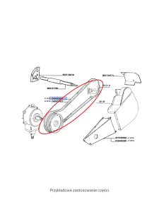 PAS NAPĘDU KOSY HEDERA LAVERDA NEW HOLLAND 340433422