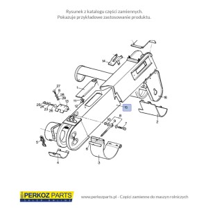 OBUDOWA PRZENOŚNIKA KŁOSOWEGO NEW HOLLAND TC 9811345