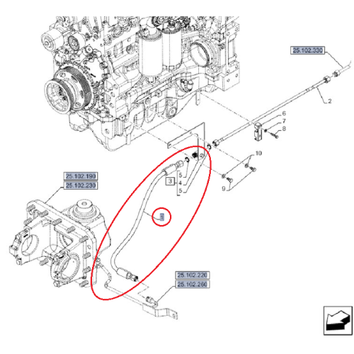 perkozparts.pl - PRZEWÓD HYDRAULICZNY NEW HOLLAND CNH 87647695 - 87358097 -48017356