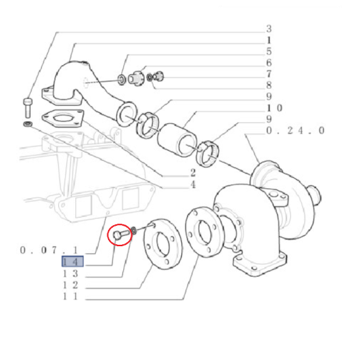 perkozparts.pl - ŚRUBA NEW HOLLAND / CASE 98429887 - 504014046