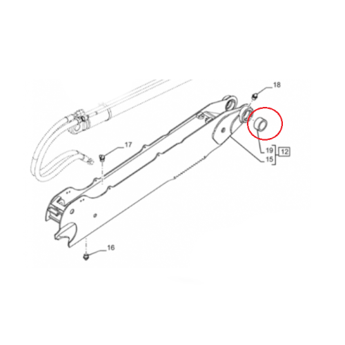perkozparts.pl - Tuleja ramienia wysięgnika New Holland CASE CNH 47625094 - 400934A2