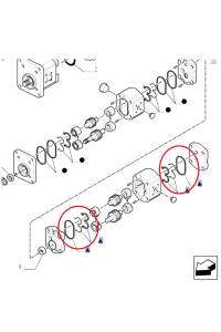 Komplet uszczelek pompy New Holland CNH 87601759