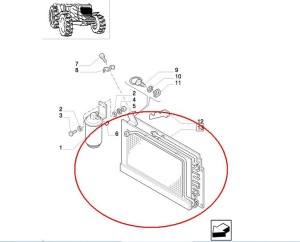 CHŁODNICA KLIMATYZACJI NEW HOLLAND 84468608 - 82013856 - 82007142