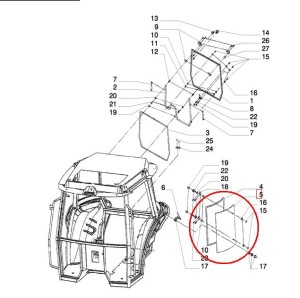 SZYBA LEWA BOCZNA NEW HOLLAND CASE 5089600