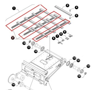 ŁAŃCUCH PRZENOŚNIKA POCHYŁEGO NEW HOLLAND 89837403 - 47483255