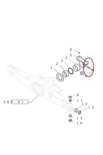 PerkozParts.pl - ŚRUBA WSPORNIKA PRZEDNIEJ OSI NEW HOLLAND CNH 9967995 - 47546967 - 153326364