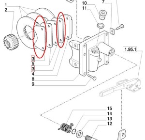 KLOCEK HAMULCOWY NEW HOLLAND CASE 5158941 - 5158120