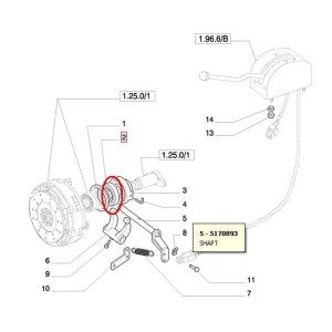 ŁOŻYSKO OPOROWE WAŁKA WOM NEW HOLLAND CASE STEYR 47127081