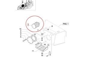 FILTR HYDRAULIKI (ZBIORNIKA) NEW HOLLAND CASE 85801217