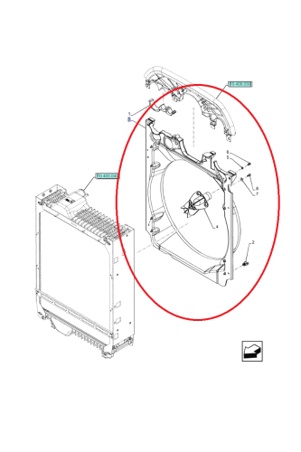 PerkozParts.pl - OBUDOWA WENTYLATORA NEW HOLLAND CNH 47702425 - 47644827 - 92058190