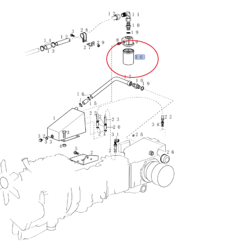 PerkozParts.pl - Filtr oleju hydraulicznego CASE/STEYR 133700730095 - 92051186