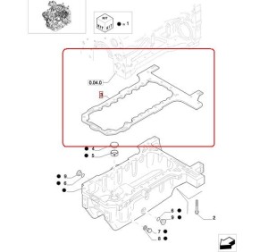 USZCZELKA MISY OLEJOWEJ NEW HOLLAND CASE STEYR 2830645