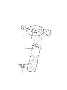 ŚLIMAK ZIARNOWY GÓRNY NEW HOLLAND CNH 84026743 - 48098526