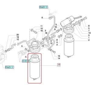 FILTR PALIWA NEW HOLLAND CASE STEYR 84269164 - 47335715 - 162000080921