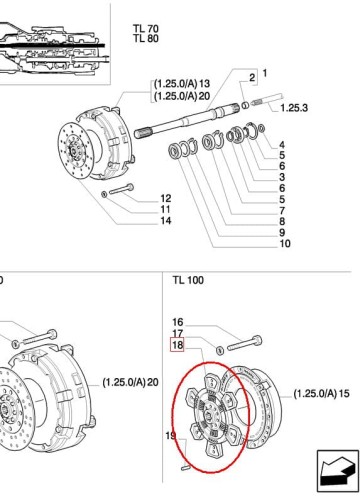 Tarcza jezdna sprzęgła New Holland CASE 5189825 - 87716700