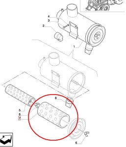 FILTR POWIETRZA ZEWNĘTRZNY NEW HOLLAND 1930765 - 85824366 - 1931146 - T1950555