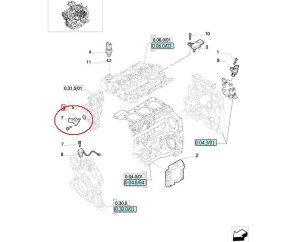CZUJNIK CIŚNIENIA OLEJU SILNIKA NEW HOLLAND CASE STEYR 4890193 - 2859674 - 504358206