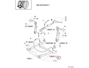 CIĘGNO DOLNE PODNOŚNIKA LH NEW HOLLAND CASE 47125912 - 5189360 - 47125898