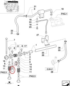 POPYCHACZ HYDRAULICZNY ZAWORU NEW HOLLAND CASE E4HN6500AA - 83957729