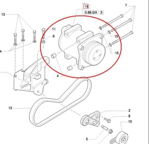SPRĘŻARKA KLIMATYZACJI NEW HOLLAND CASE STEYR 87802912 - 87709785 - 47808999