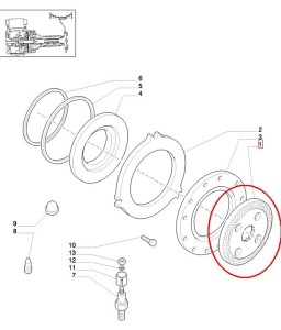 TARCZA HAMULCOWA NEW HOLLAND CASE STEYR 47126358