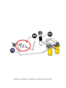 Filtr oleju hydraulicznego New Holland CNH 84181465