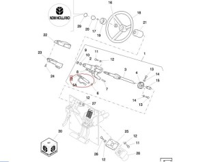 AMORTYZATOR KIEROWNICY NEW HOLLAND 86502831